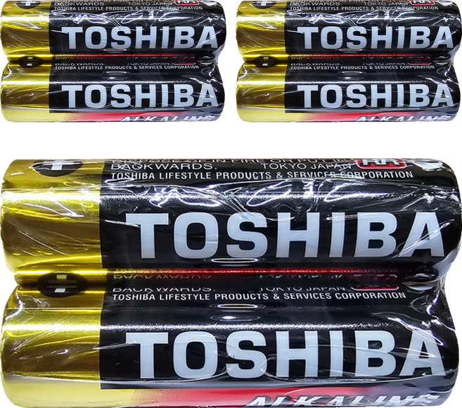 TOSHIBA 東芝 鹼性電池 3號, 3組, 2顆