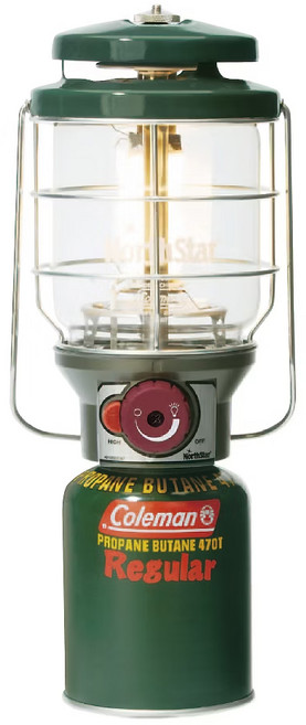 Coleman 2500 北極星瓦斯燈 200W亮度 附原廠軟式收納袋, 綠色, 1個
