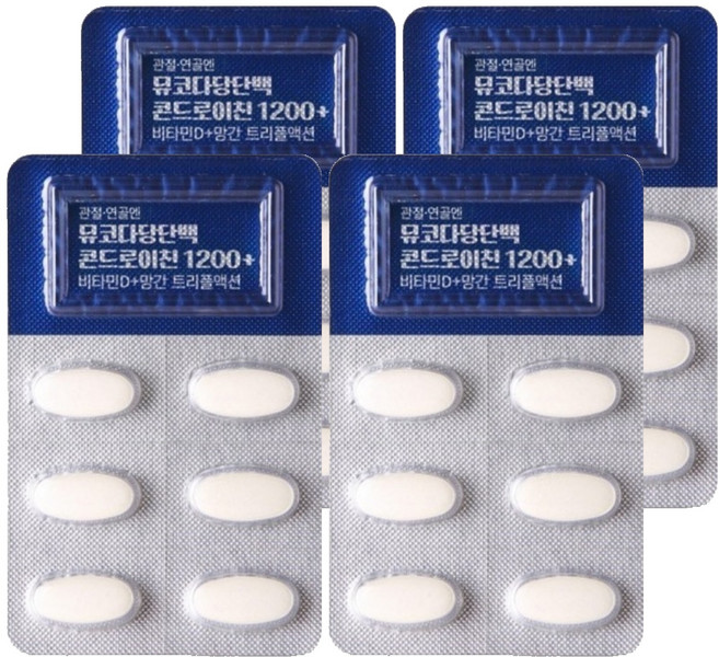 care rance 關節軟骨黏多醣蛋白軟骨素 1200+維他命D+錳 三重功效 6g, 4個, 6錠