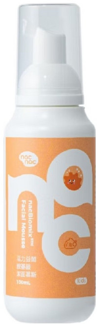 nac nac 活力益菌胺基酸潔面慕斯, 100ml, 1個