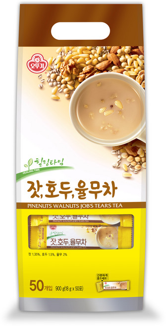 Pack_오뚜기 잣 호두 율무차, 18g, 50개입, 1개