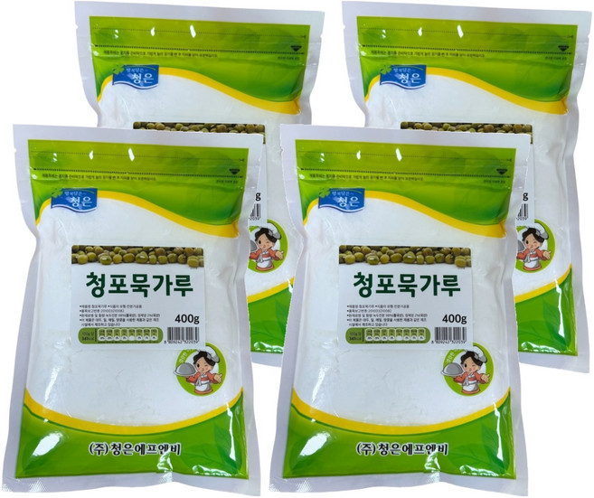 청은에프엔비 청포묵가루, 400g, 4개