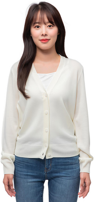 CARET 女款休閒開襟針織衫 - 基本款 長袖