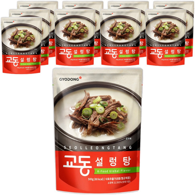 교동식품 설렁탕, 500g, 10개