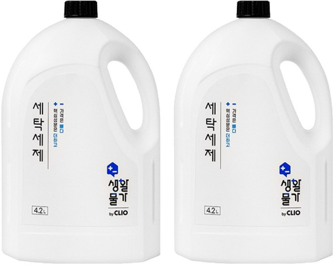 크리오 생활물가 세탁세제 일반드럼겸용, 4.2L, 2개