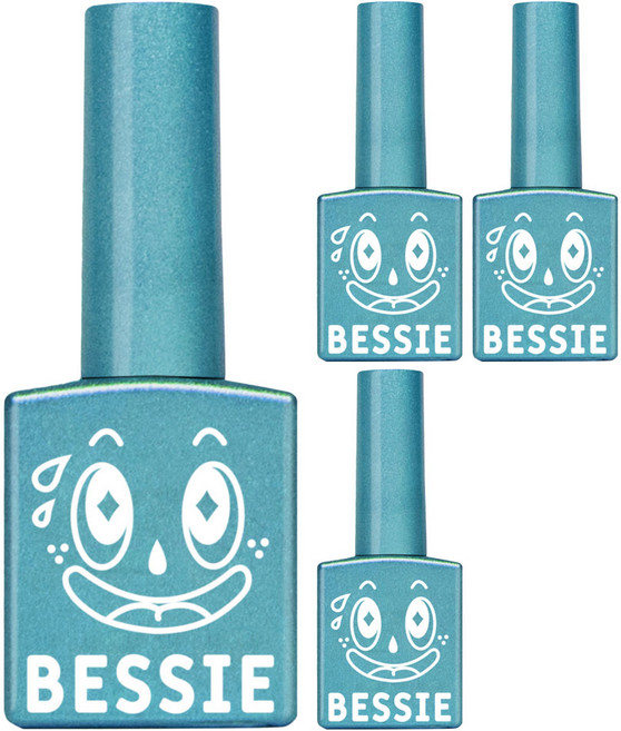 BESSIE 조이풀 썸머 젤네일, GL19 스쿠버다이빙, 11ml, 4개