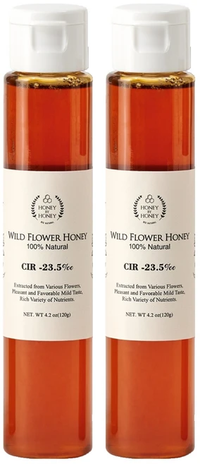 허니바이허니 야생화 튜브꿀, 2개, 120g - 쿠팡