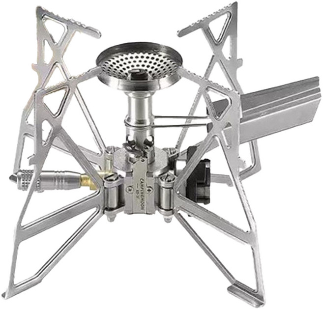 Campingmoon 柯曼 蝴蝶爐有電子點火, 銀色, 1個