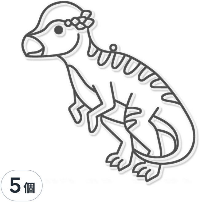 AMOS 阿摩司 壓克力模型版 小(7 x 7cm), 雙冠龍, 5個