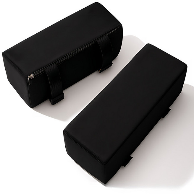 다온셀렉트 메모리폼 높은 팔걸이 쿠션 10cm, 블랙, 2개