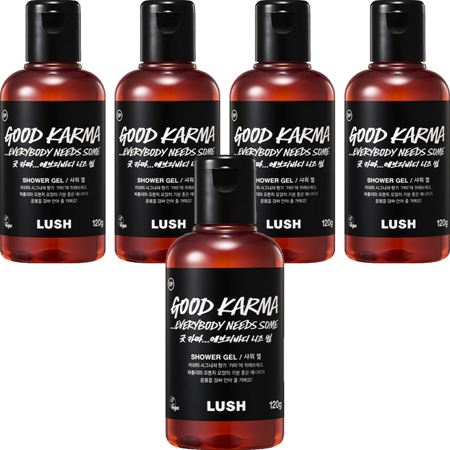 러쉬 샤워 젤 굿 카마 에브리바디 니즈 썸, 120g, 5개