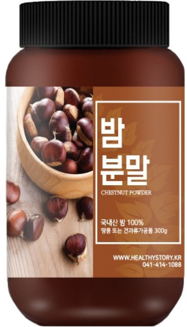 건강스토리 국내산 밤 분말, 300g, 1개