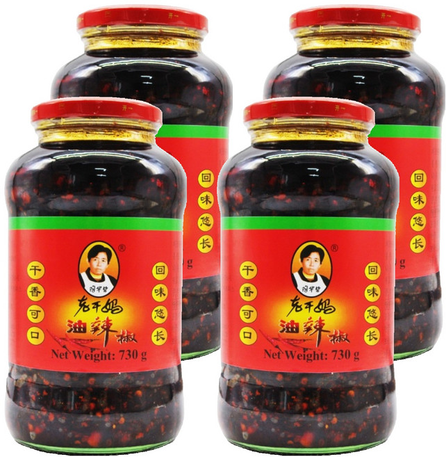 라오깐마 라조장 고추소스, 730g, 4개