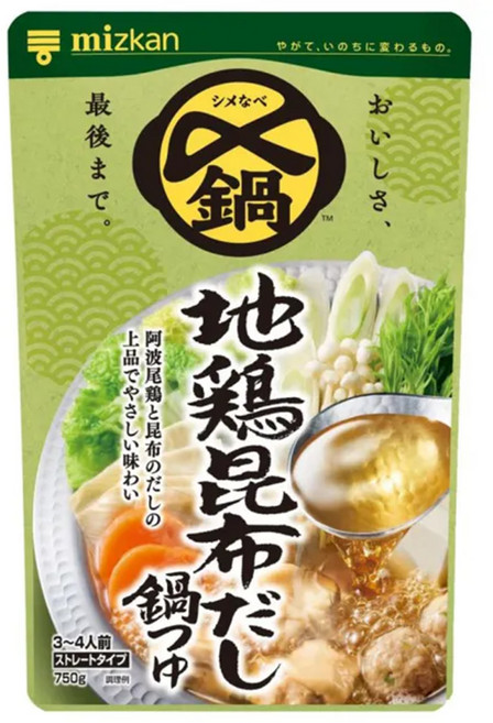 mizkan 味滋康 雞昆布鍋高湯, 750g, 1包