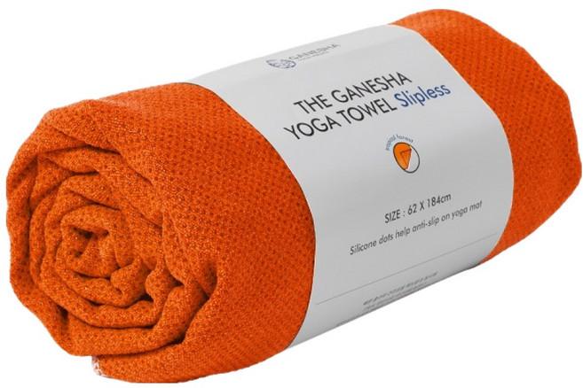가네샤요가프랍스 가네샤 요가 매트 타월 슬립리스, Tan Orange, 1개