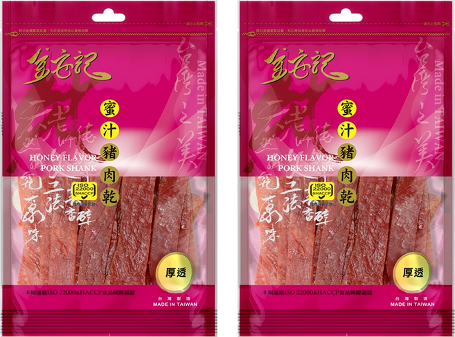 金安記 蜜汁豬肉乾, 60g, 2包