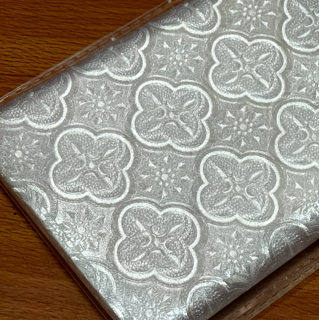 minono 米諾諾 抗UV靜電貼, 復古窗花 霧面 白色