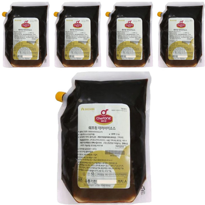 쉐프원 데리야끼 소스, 2kg, 5개