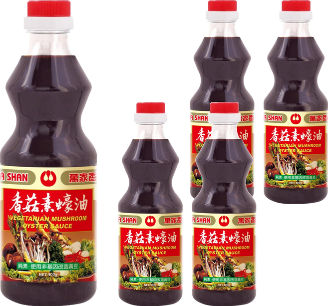 萬家香 香菇素蠔油, 600g, 5瓶