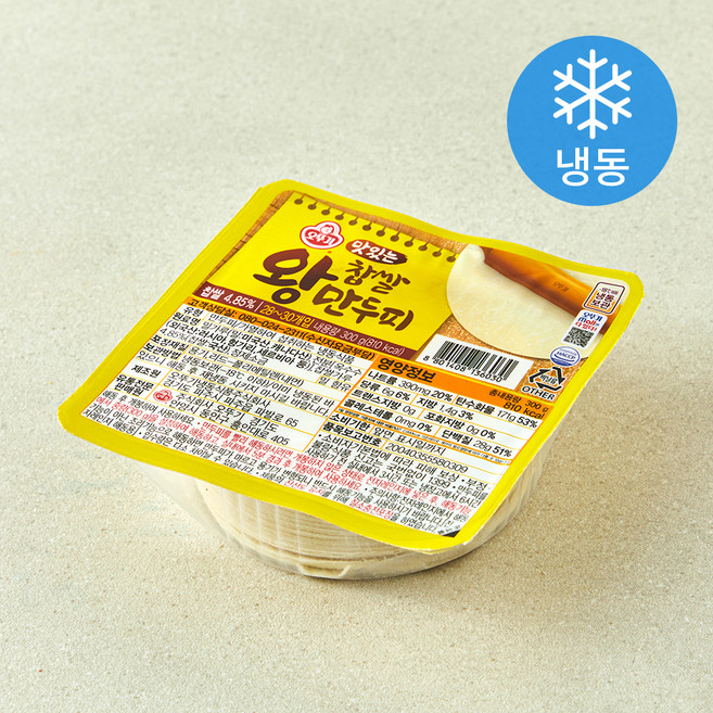 오뚜기 맛있는 찹쌀 왕만두피 (냉동), 300g, 1개
