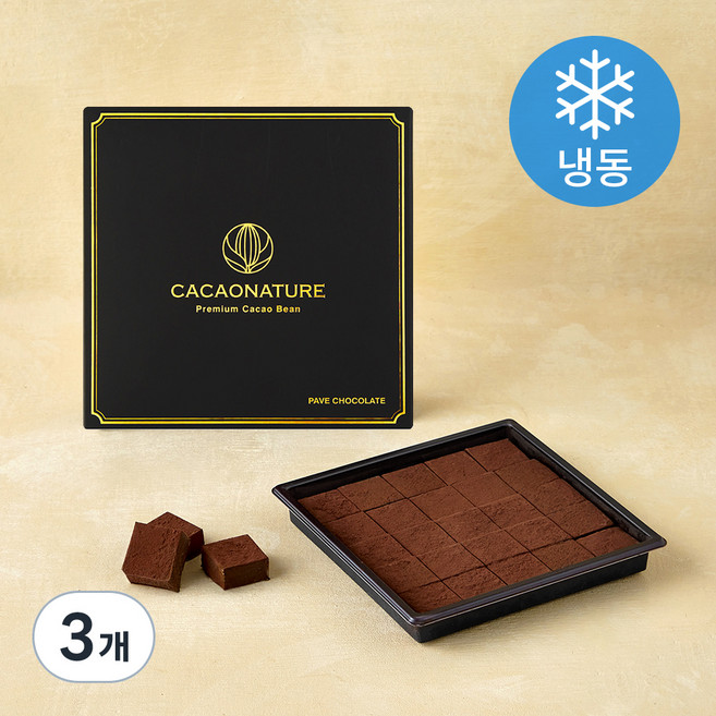 카카오네이처 다크 생 초콜릿 (냉동), 150g, 3개