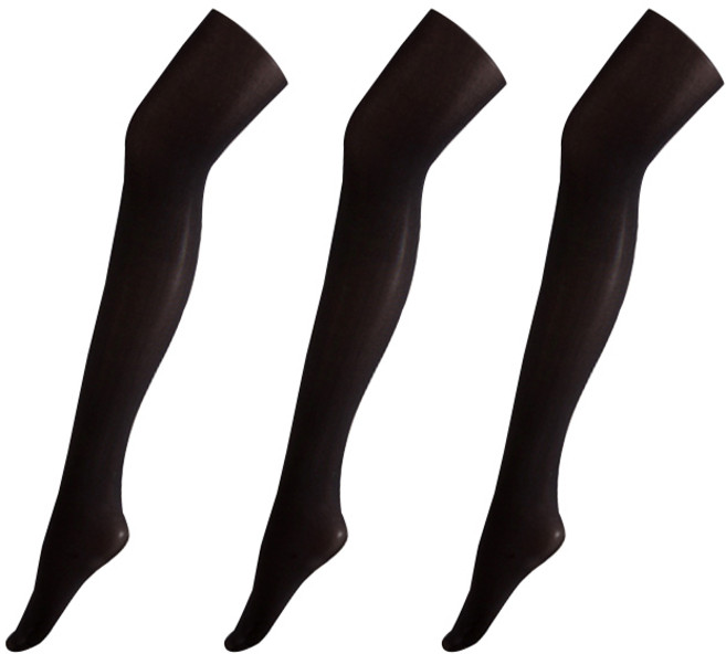 엑스미스 여성용 80D 고탄력 베이직 팬티 스타킹 3p