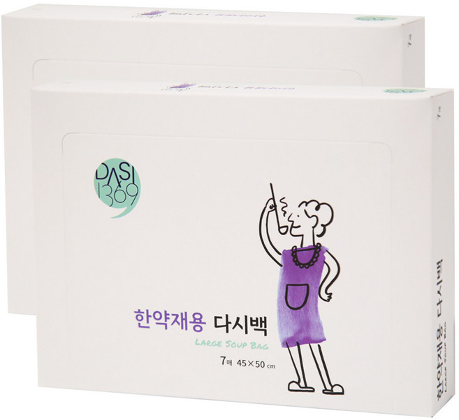다시1369 한약재용 대용량 다시백, 45 x 50 cm, 7개입, 2세트