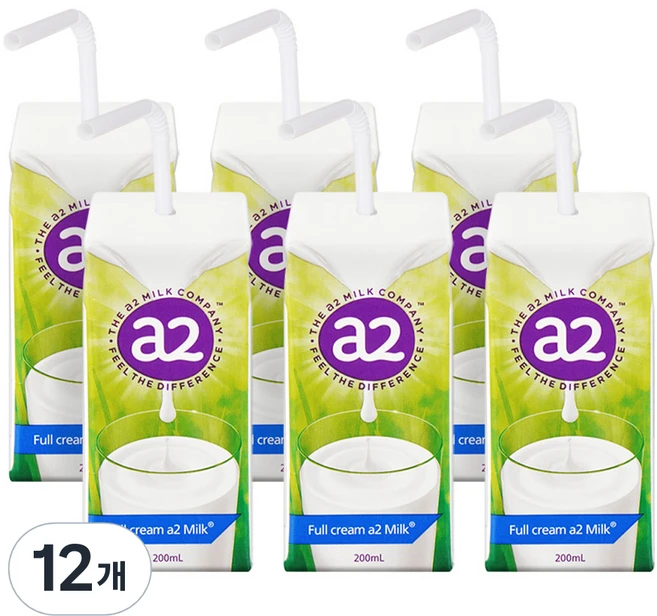 에이투밀크 단백질 우유, 200ml, 12개 - 쿠팡