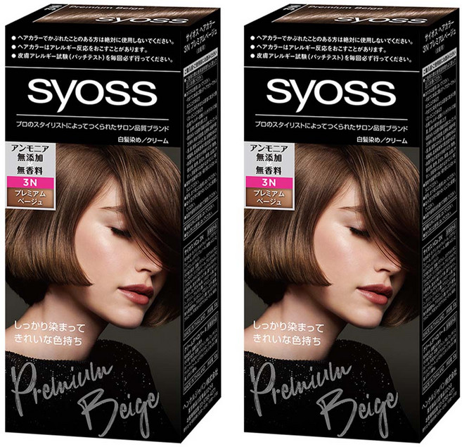 syoss 絲蘊 沙龍蓋白染 白髮專用染髮劑, 3N名媛亮褐, 2盒