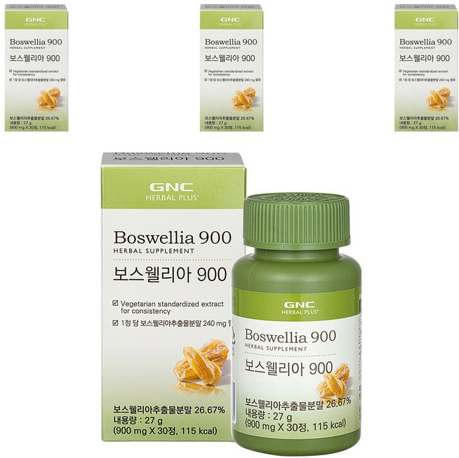 GNC 보스웰리아 900, 30정, 4개