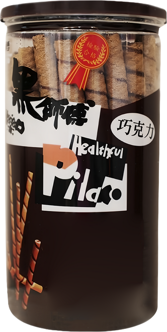 Healthful 黑師傅 捲心酥 巧克力, 200g, 1罐