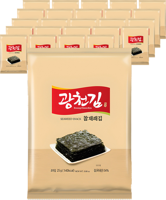 광천김 참 재래김, 25g, 30개