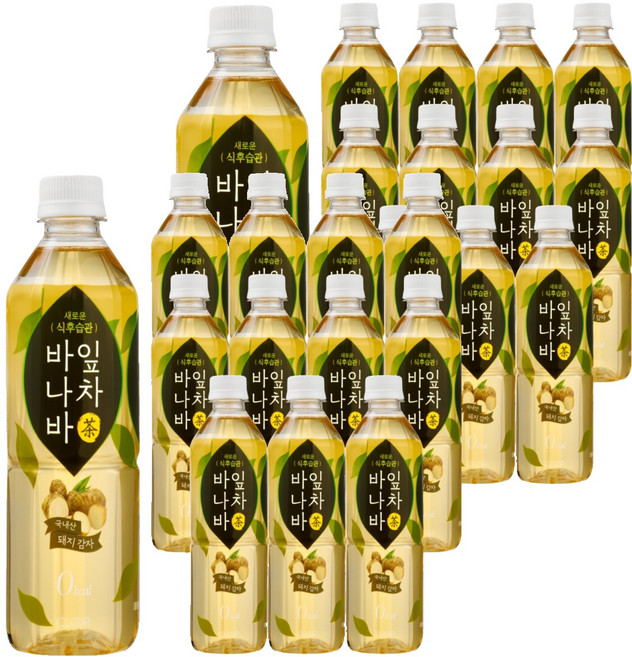 클룹 바나바잎차 돼지감자차 차음료, 500ml, 24개