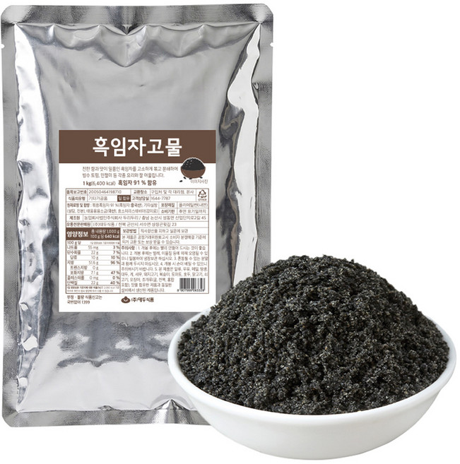 대두식품 흑임자고물, 1개, 1kg