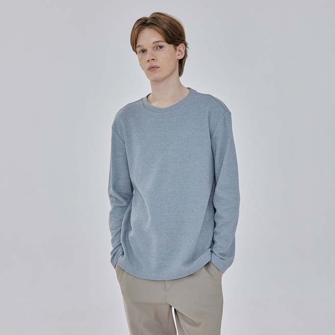 마인드브릿지 남성용 웜 기모 와플조직 티셔츠 MZTS7120