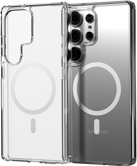 엑씨 에어스타 내장 맥세이프 호환 자력 변색 방지 고투명 안전 범퍼 휴대폰 케이스