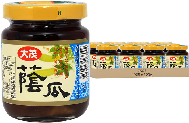 大茂 蔭瓜, 120g, 12罐