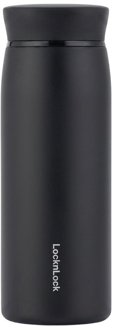 LocknLock 樂扣樂扣 靈動旋轉羽量杯, 黑色, 380ml, 1個