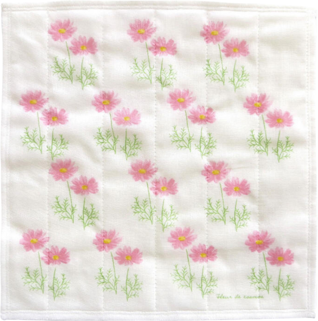 HARADA ORIMONO 原田織物 七層棉紗蚊帳家事布 抹布, 1條, 波斯菊