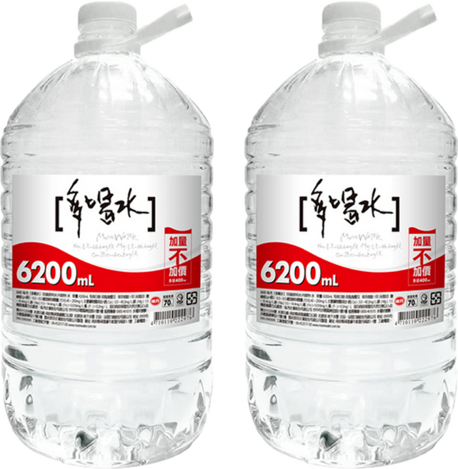 多喝水 礦泉水, 6.2L, 2桶