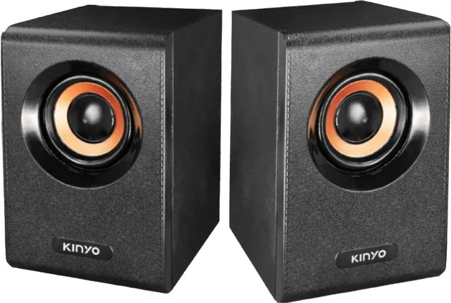 Kinyo 木質立體擴大喇叭, US-177, 黑色