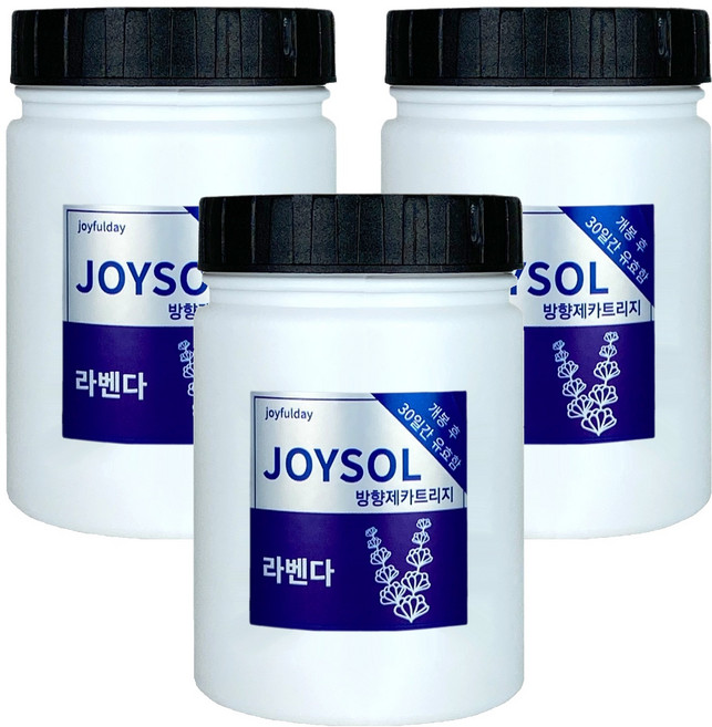 기분좋은날 방향제 카트리지 리필 소, 180g, 3개, 라벤다