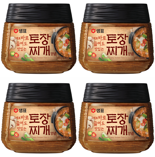 샘표 토장 찌개양념, 450g, 4개