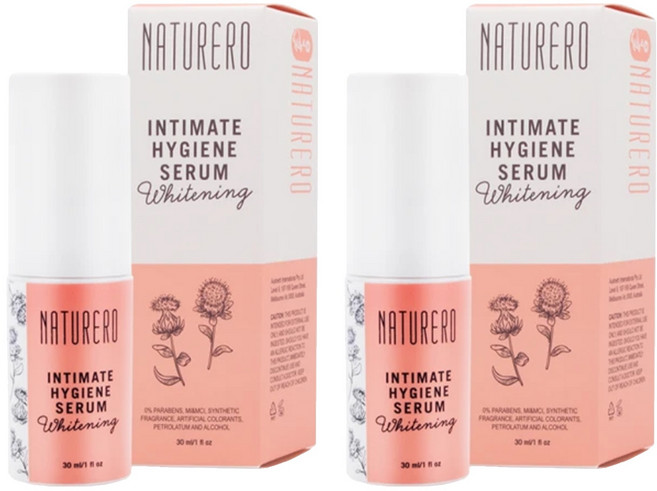 Naturero 植淨林 粉色奇肌私密精華 雙重嫩白 改善暗沉 植物萃取 溫和護理, 30ml, 2瓶