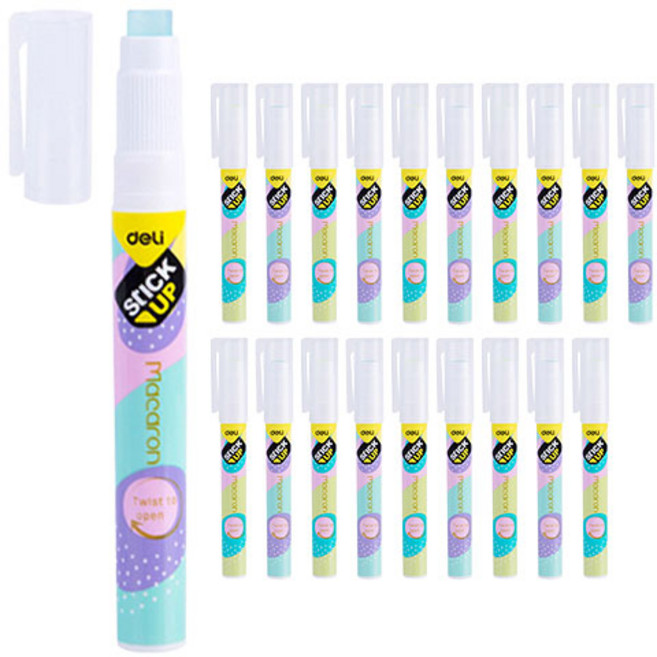 델리 마카롱 슬림 글루스틱 EA23810 랜덤 발송, 2.6g, 20개