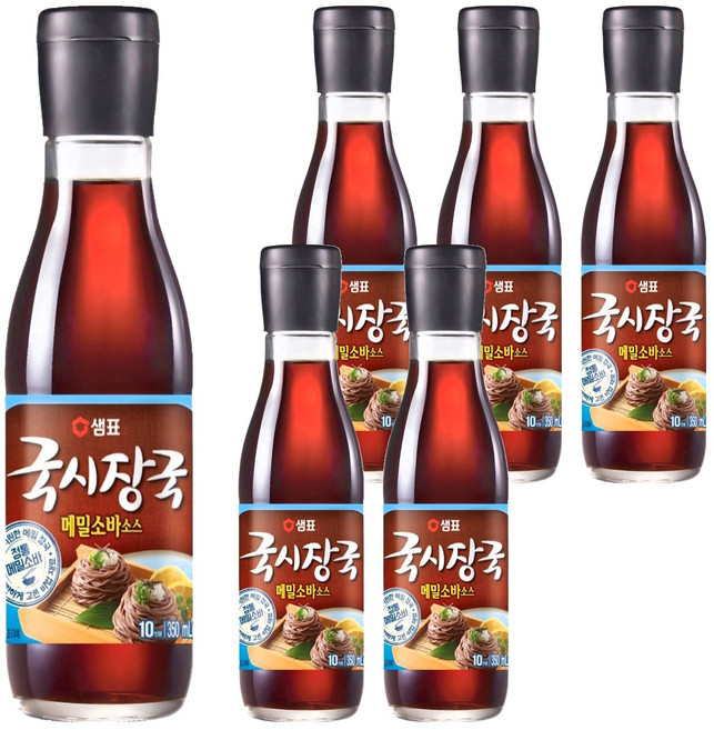 샘표 국시장국 메일소바소스, 350ml, 6개