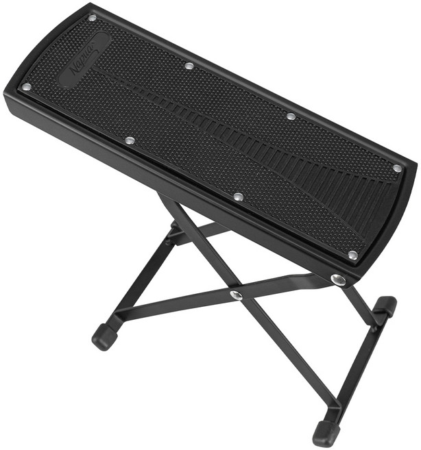 나푸아 6단 접이식 논슬립 스틸 기타 발받침대 NGFS02, 1개