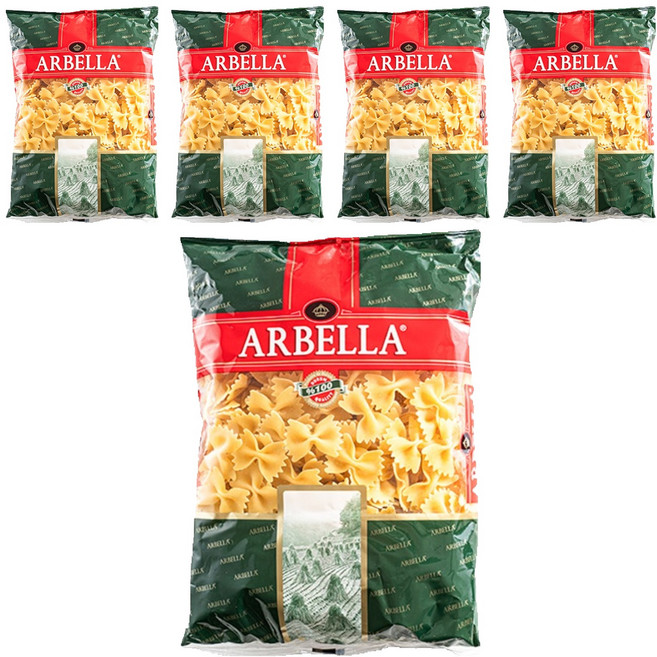 아르벨라 파르팔레 파스타, 5개, 500g
