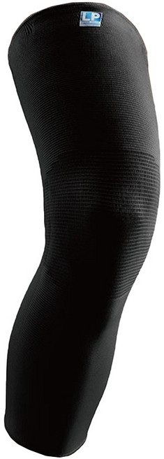 LP SUPPORT 高效伸縮全腿式膝護套 667-BK-L, 黑色, 1個