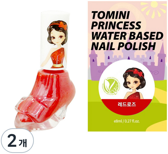 투미니 프린세스 수성 매니큐어, 레드로즈, 2개